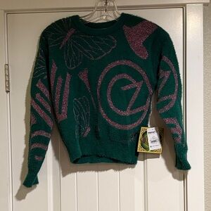 Cozy Green Metallic Wicked Sweater